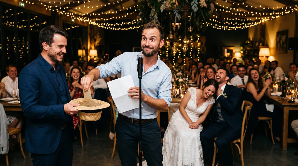 Le jeu des adjectifs au mariage : les règles, des exemples, et la version au micro
