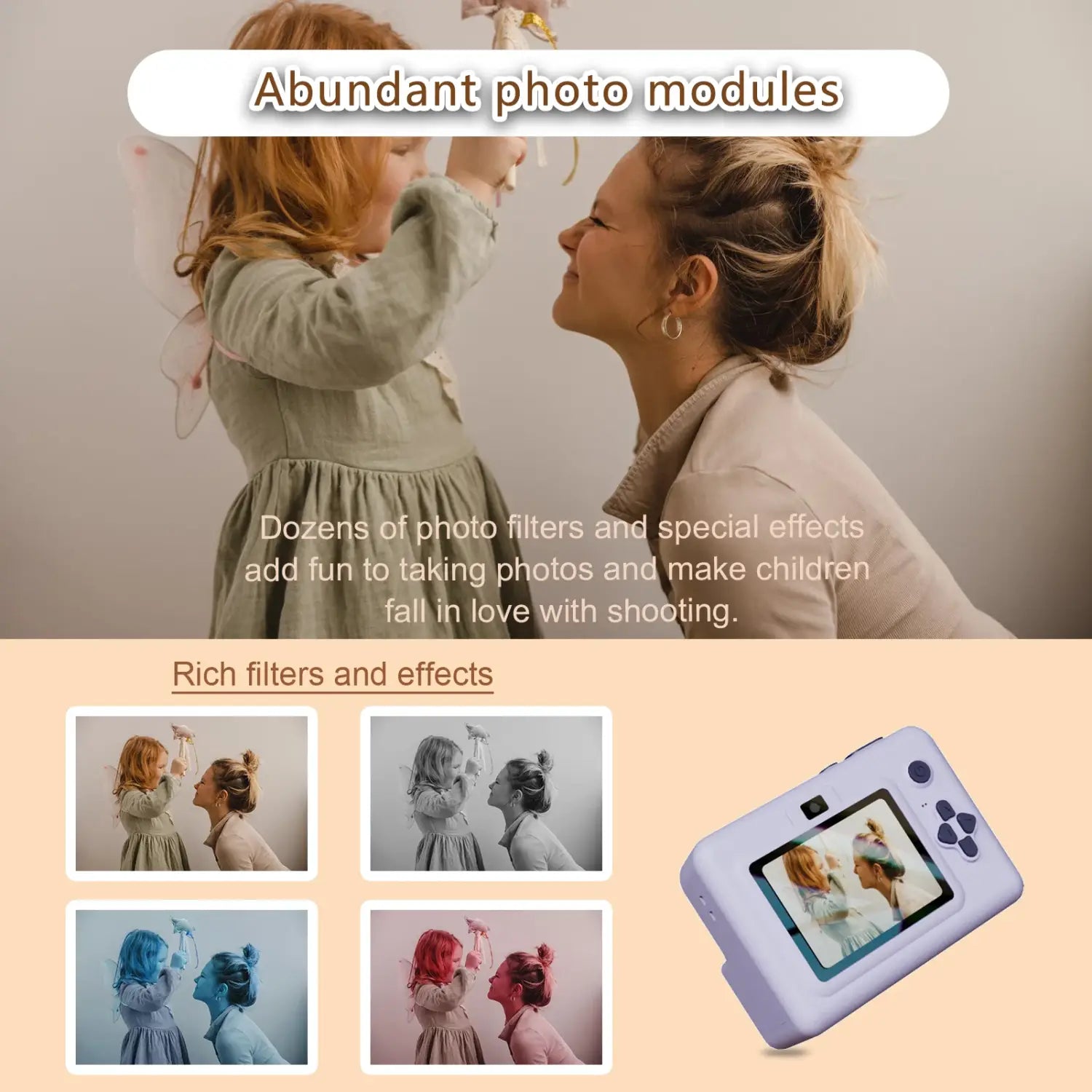 Appareil photo imprimante enfant