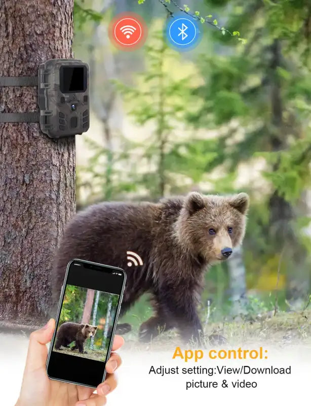 Caméra de chasse connectée au téléphone