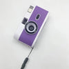 Appareil photo compact retro vintage Blanc-Noir-Violet / Appareil photo (film couleur 12 poses)