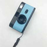 Appareil photo compact retro vintage Noir-Bleu / Appareil photo (film couleur 12 poses)