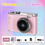 Appareil Photo Compact Voyage Carte SD 32 Go Rose