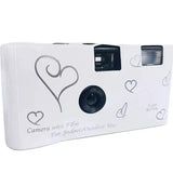 Appareil photo effet vintage Blanc mariage / Plein format