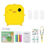 Appareil photo enfant 3 ans instantané Jaune + 3 rouleaux de film