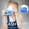 Appareil Photo Enfant avec Impression Immédiate, appareil photo numérique bleu avec flash