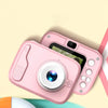 Appareil photo enfant selfie rose avec interface simple et écran LCD