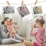 Collage de parents et enfants s’amusant avec un Appareil photo enfant waterproof