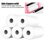 Cinq rouleaux de papier thermique blanc pour Appareil photo imprimante enfant