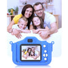 Appareil photo jouet enfant bleu avec coque en silicone en forme d’animal