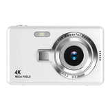 Appareil photo junior blanc avec capteur 4K et objectif zoom