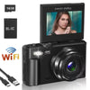 Caméra 4K - 64MP avec Zoom 18X et WiFi Modèle Carte 16 Go