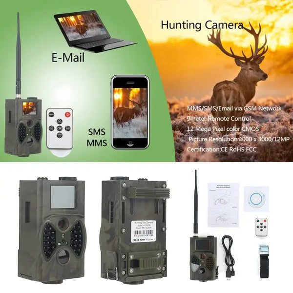 Caméra de chasse connectée avec envoi de photos par réseau cellulaire