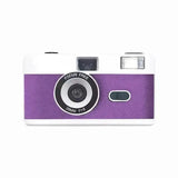 Mini appareil photo vintage Blanc-Violet / Appareil photo seul (sans pellicule)