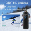 Mini camera de surveillance avec enregistrement et LED bleues, appareil photo HD noir