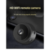 Caméra de surveillance extérieure HD noire avec vision nocturne et télécommande